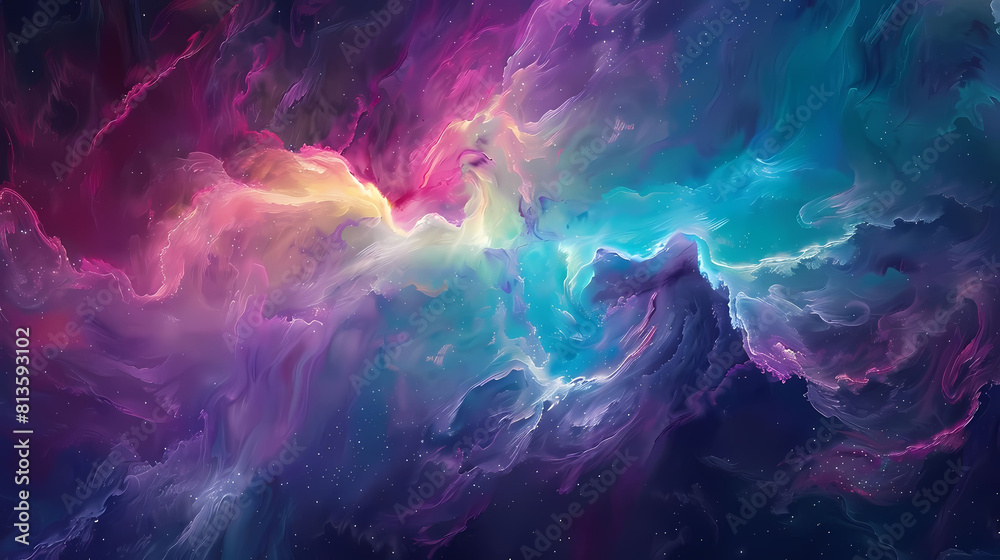 abstract galactic auroras in the night sky abstract galactic auroras in the night sky