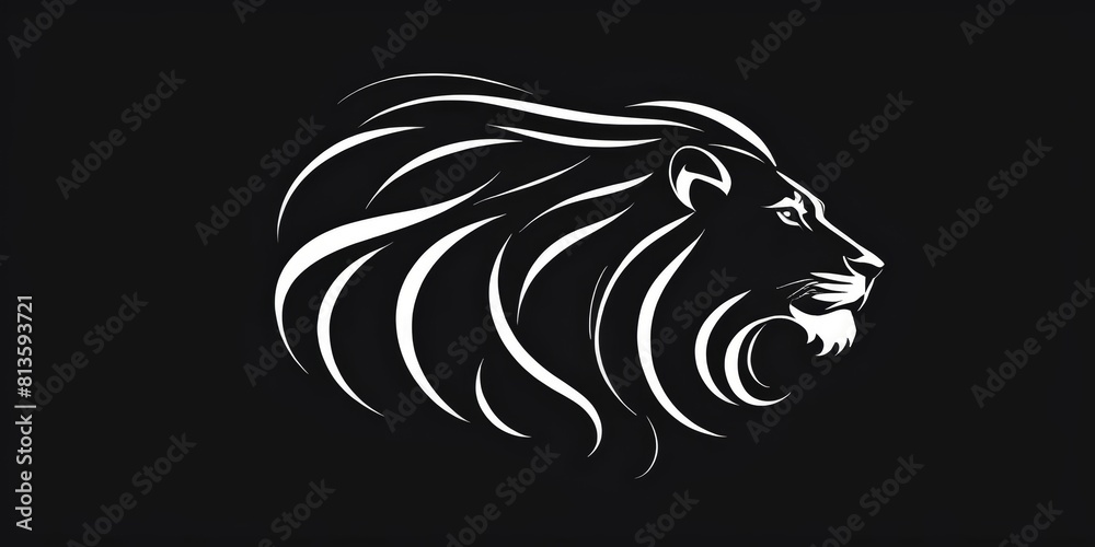 Obraz premium Lion head as a noble logo