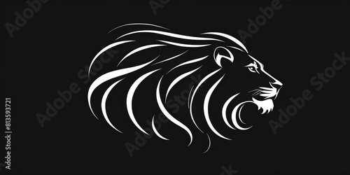 Lion head as a noble logo