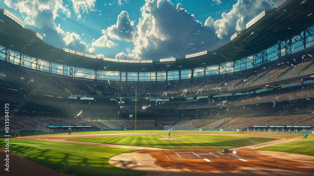 custom made wallpaper toronto digitalDescribe the strategy behind a manager's decision to intentionally walk a batter. no text, Photorealistic