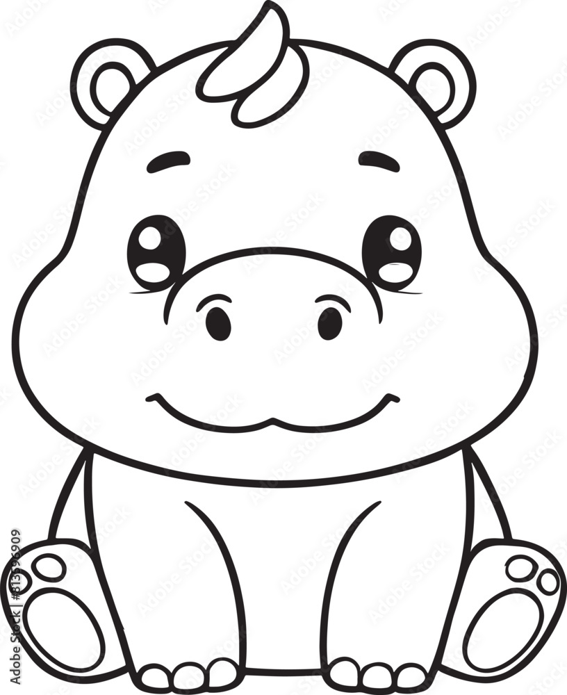 Hippocampus, kawaii, cartoon characters, cute lines and colorful coloring pages. Hippocampus, kawaii, cartoon characters, cute lines and colorful coloring pages.