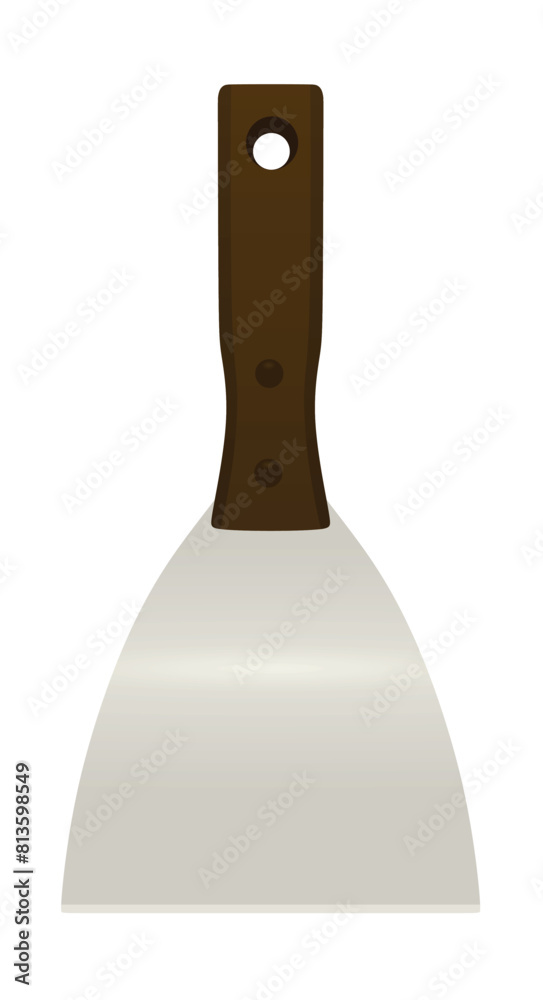 Putty knife spatula. vector illustration