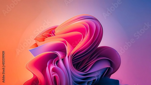 Bright Orange and Pink Gradient Background Saturated Colors for Vibrant Visual Impact