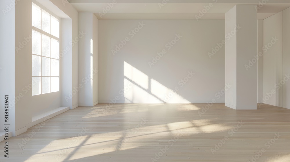 Bright Minimalist Room with Ample Natural Light, Ideal for Contemporary Living or Gallery Spaces Bright Minimalist Room with Ample Natural Light, Ideal for Contemporary Living or Gallery Spaces