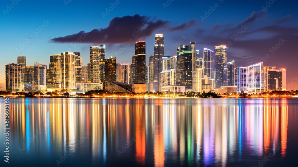 Naklejka premium City skyline