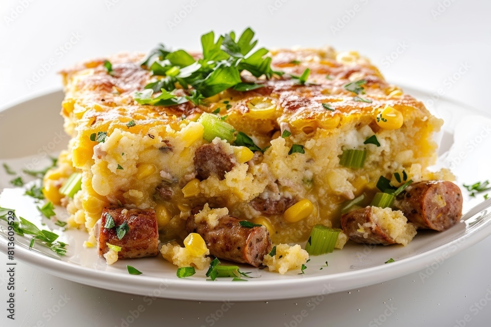 Delicious Andouille Sausage Corn Pudding with Frozen Corn Filling Delicious Andouille Sausage Corn Pudding with Frozen Corn Filling