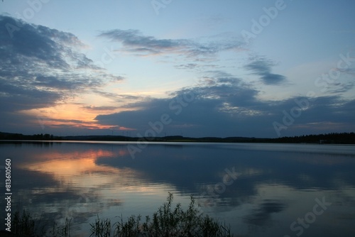 Mesmerizing view of a beautiful seascape at scenic sunset