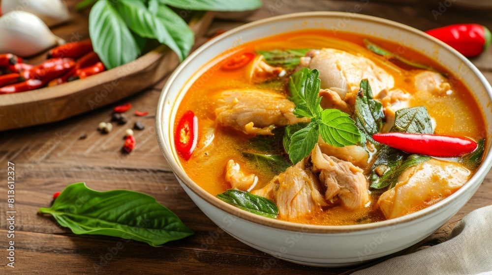 Flavorful Delights: Boiled Chicken Broth & Spicy Chicken Curry - AR 16:9