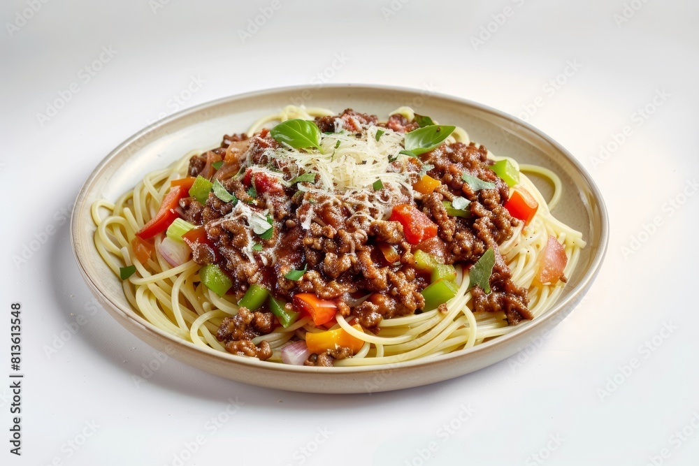 Tasty American Meat Sauce and Pasta Dish