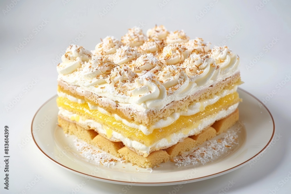 Orange Chiffon Sponge Ambrosia Icebox Cake with Whipped Cream Layers Orange Chiffon Sponge Ambrosia Icebox Cake with Whipped Cream Layers