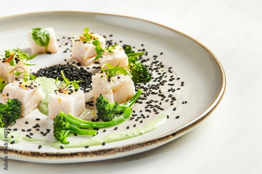 Tantalizing Amberjack and Shiso Aioli Dish Tantalizing Amberjack and Shiso Aioli Dish