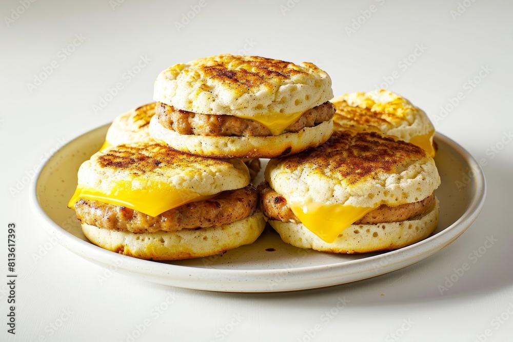 Savory Maple Chicken Sausage Breakfast Sammie with Fluffy Eggs Savory Maple Chicken Sausage Breakfast Sammie with Fluffy Eggs