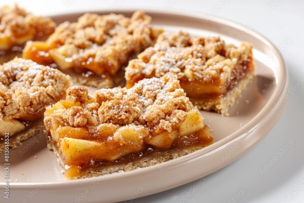 Tasty Apple-Cinnamon Bars with Apple Butter Filling Tasty Apple-Cinnamon Bars with Apple Butter Filling