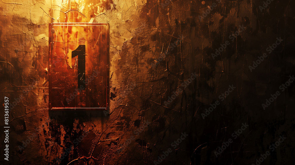 old wall background: number 1 old wall background: number 1