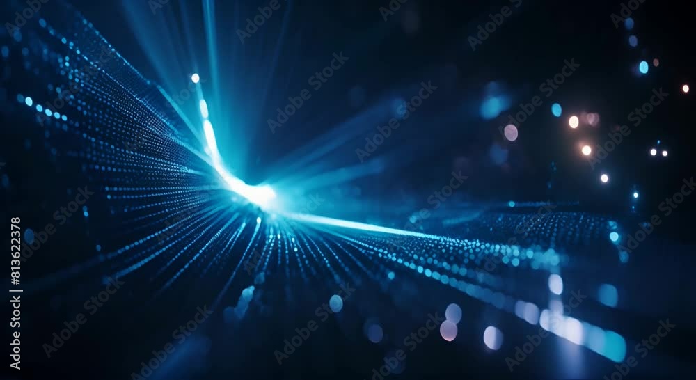 blue abstract technology vector background, speed connection network technology concept, futuristic cyberspace background