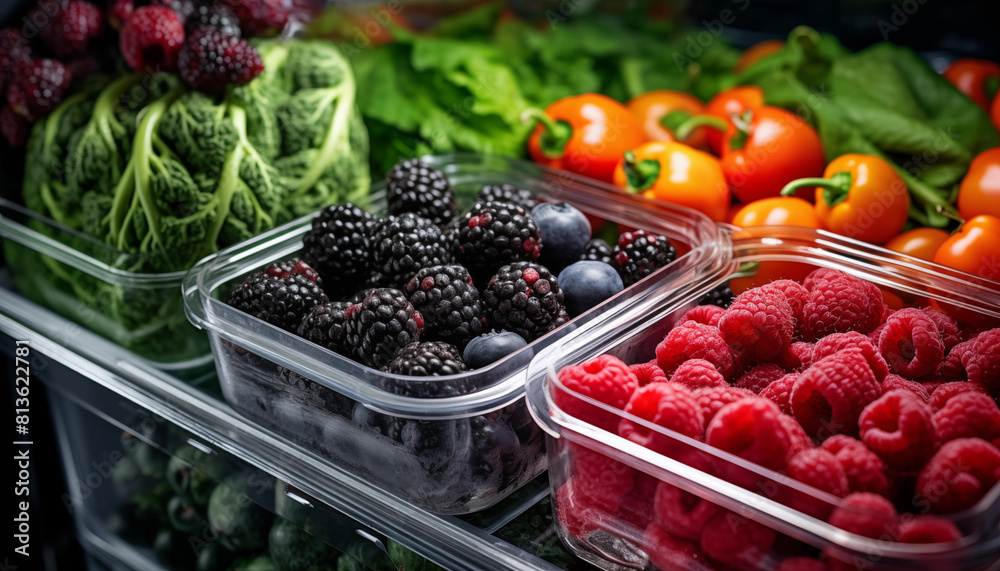 Berries prepared in containers Berries prepared in containers