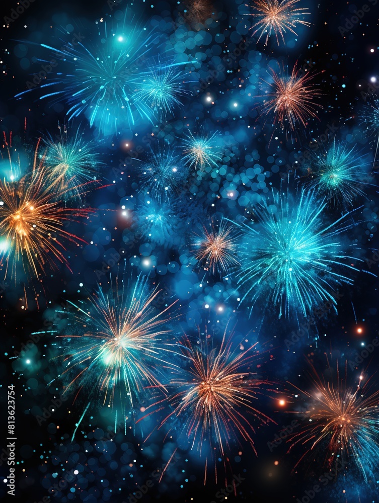 Fototapeta premium fireworks in the sky