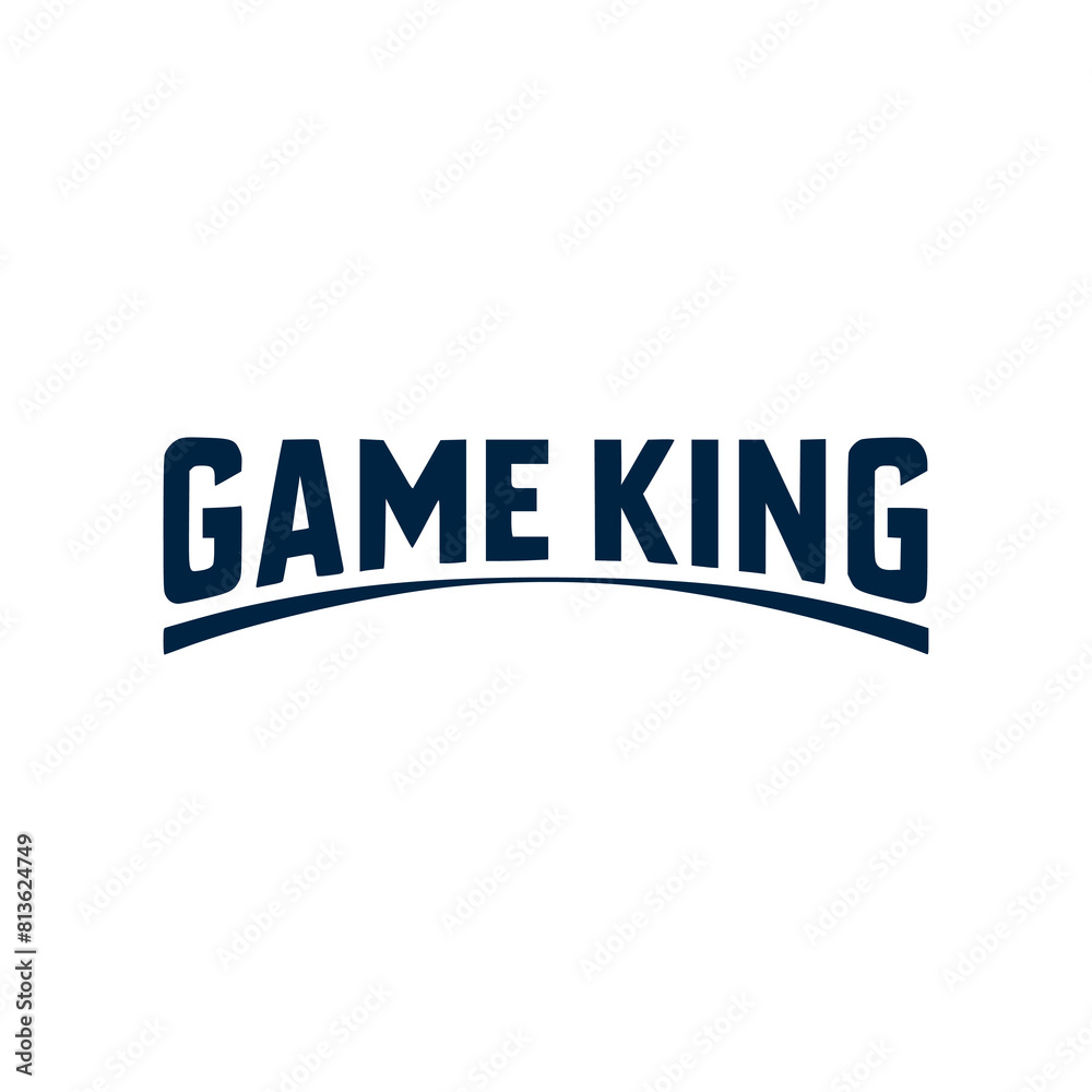 game king text sticker tshirt vector illustration template design game king text sticker tshirt vector illustration template design