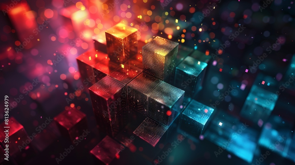 Create a business logo with a pixelated design, adding a touch of digital and technological flair Create a business logo with a pixelated design, adding a touch of digital and technological flair