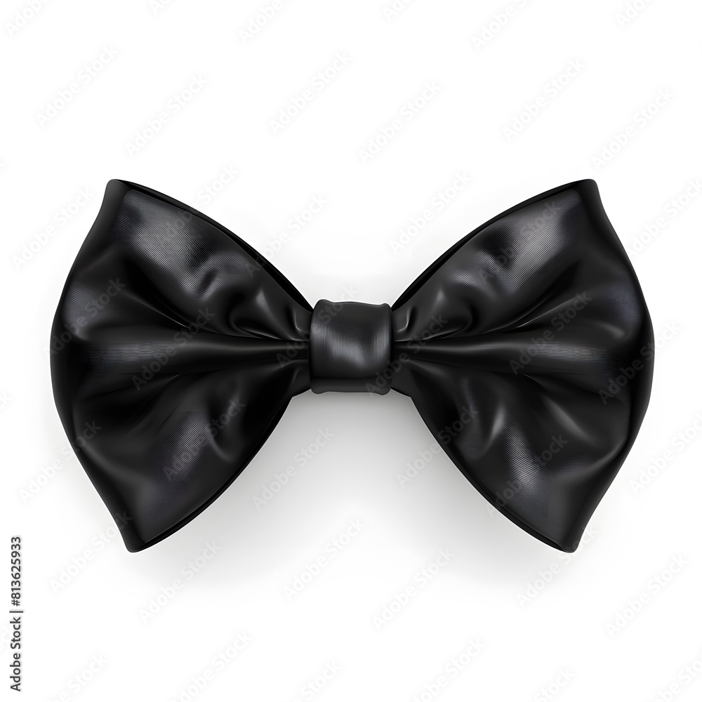 Black bow tie isolated on white background Black bow tie isolated on white background