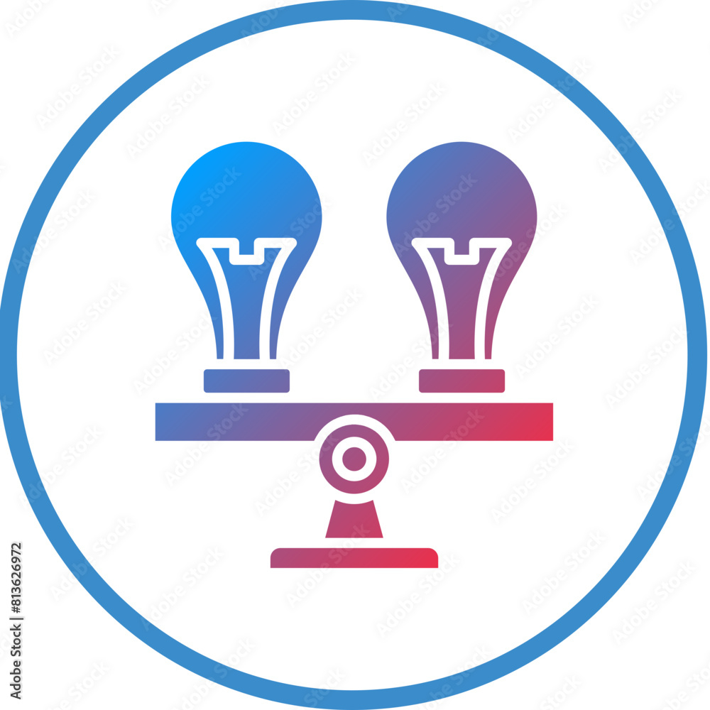 Vector Design Comparison Icon Style Vector Design Comparison Icon Style