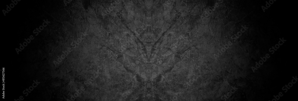 Fototapeta premium Old wall texture smeared engine oil cement dark black gray background abstract grey color design are light with white gradient background.