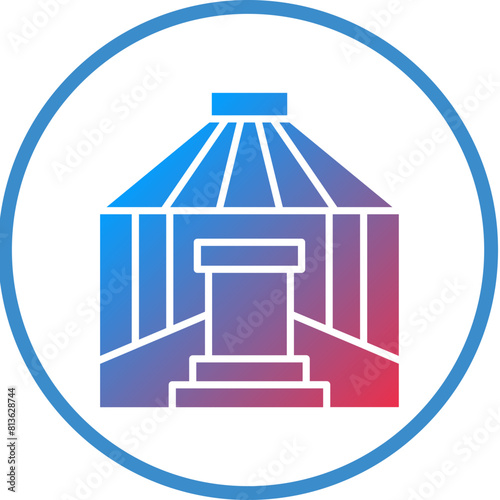 Vector Design Yurt Icon Style