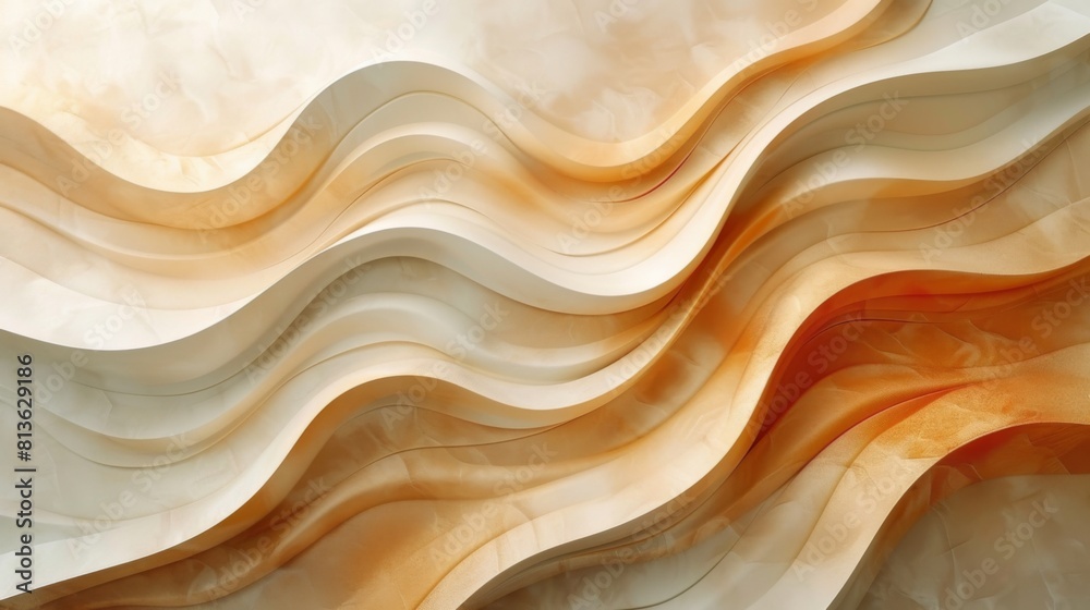 White and Orange Wall Close Up