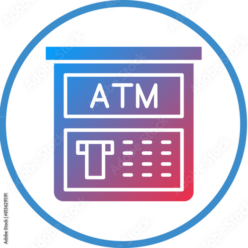 Vector Design Atm Machine Icon Style