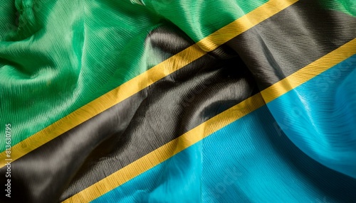 Fabric and Wavy Flag of Tanzania