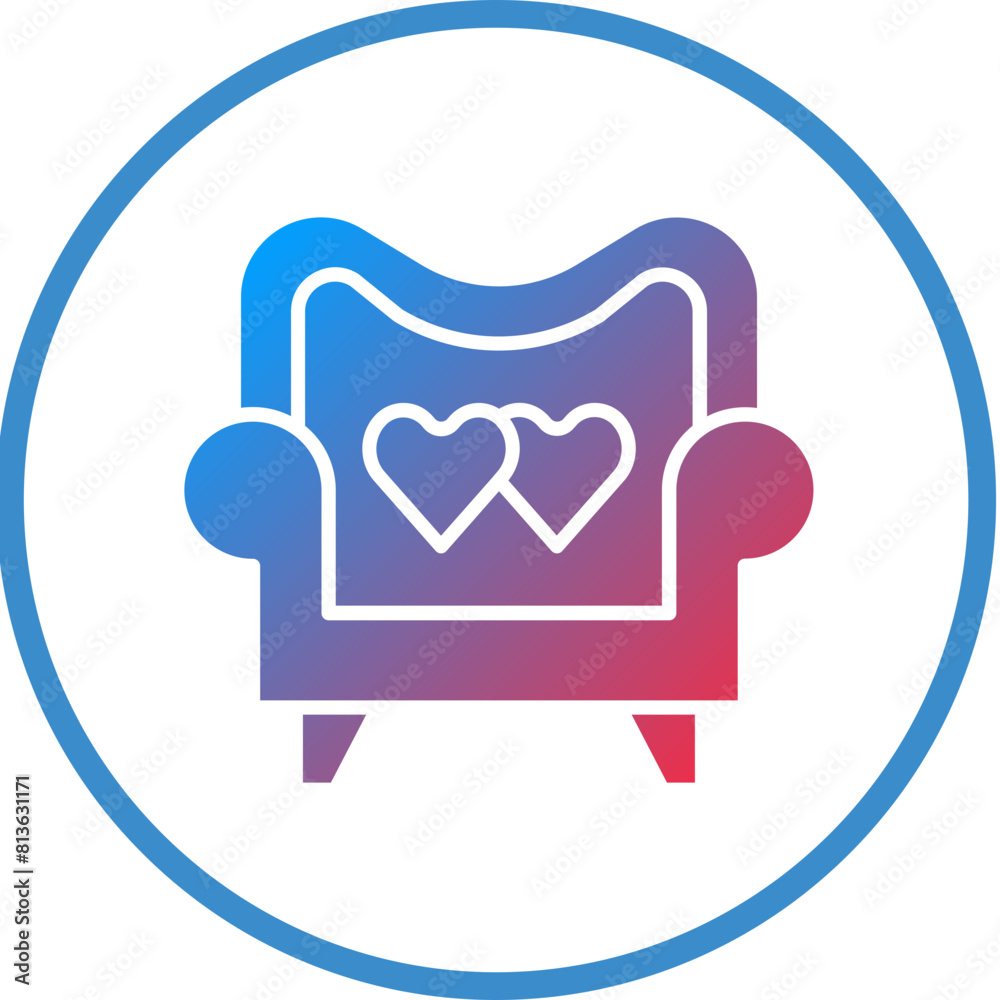 Vector Design Wedding Chair Icon Style Vector Design Wedding Chair Icon Style