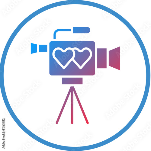 Vector Design Video Camera Icon Style