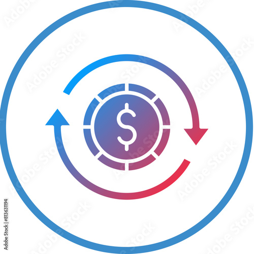 Vector Design Refinance Icon Style