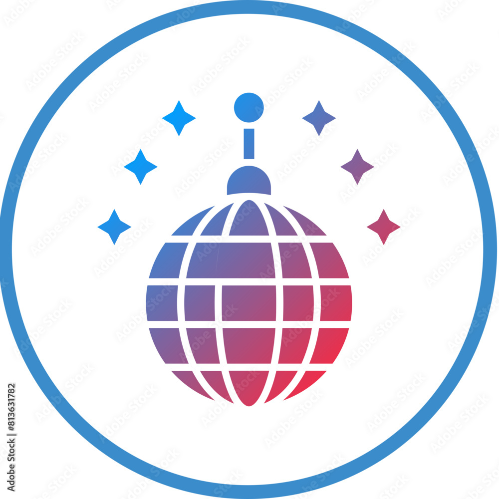 Vector Design Disco Ball Icon Style Vector Design Disco Ball Icon Style