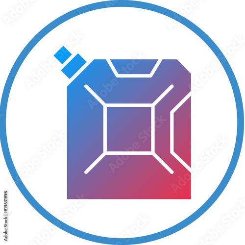 Vector Design Fuel Can Icon Style