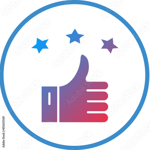 Vector Design Satisfaction Icon Style