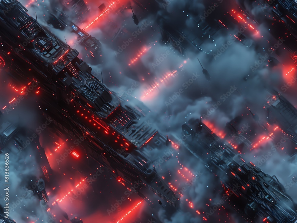 Transport viewers to a futuristic horror realm with a tilted perspective Transport viewers to a futuristic horror realm with a tilted perspective