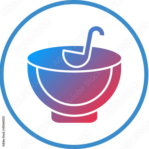 Vector Design Punch Bowl Icon Style