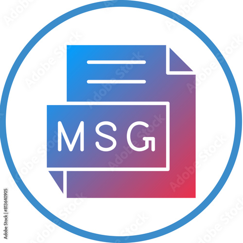 Vector Design MSG Icon Style