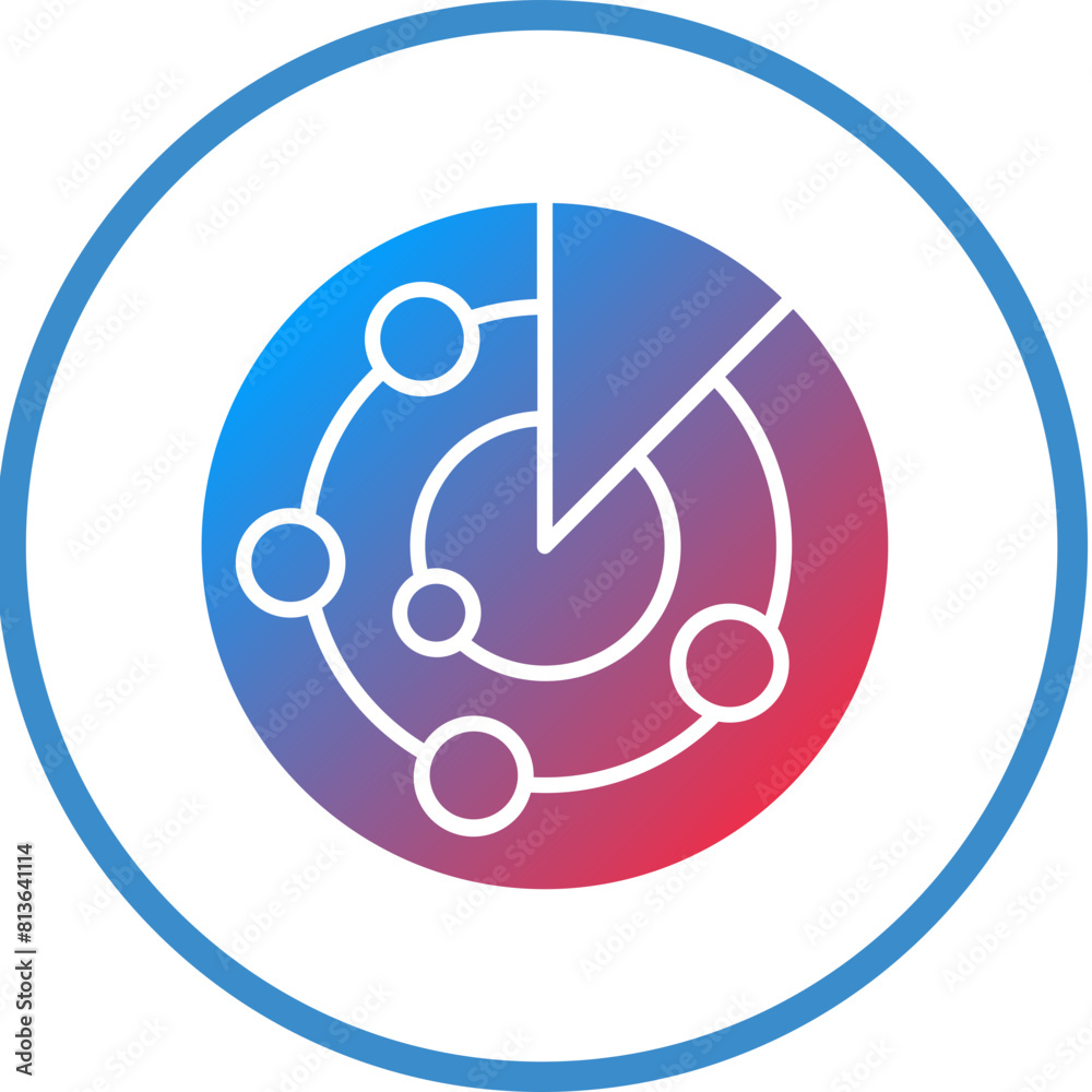 Vector Design Radar Icon Style Vector Design Radar Icon Style