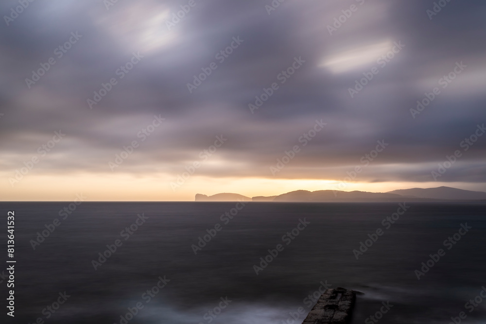 Sunset from the old town of Alghero, Sardinia, Italy Sunset from the old town of Alghero, Sardinia, Italy
