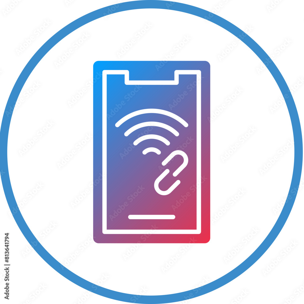 Vector Design Mobile Hotspot Icon Style Vector Design Mobile Hotspot Icon Style