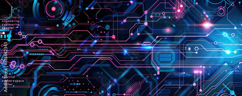 Cyber Monday Glitch Banner. Cyberpunk-Style Promotion with Distorted Text and Glowing Effects.