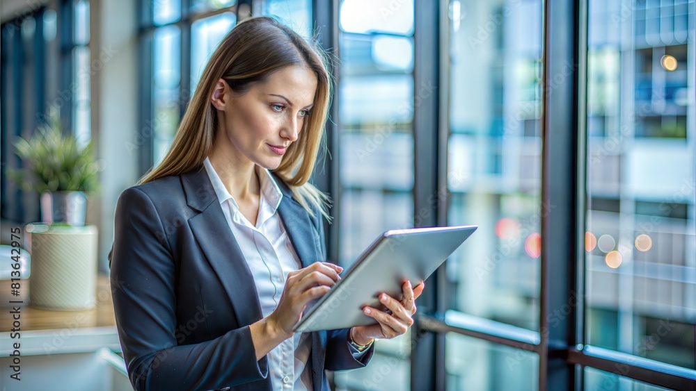 Professional Woman Analyzing Data on Tablet
Professional Woman Analyzing Data on Tablet