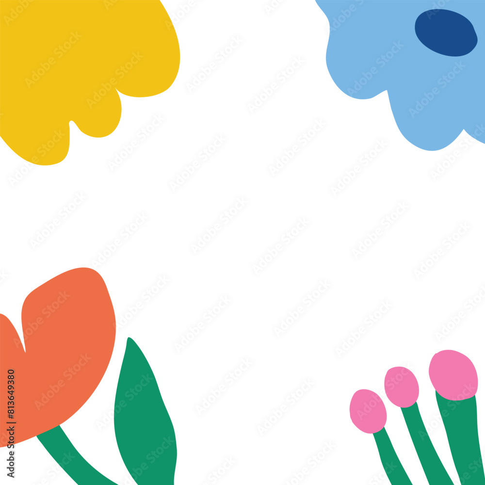 Summer colorful flowers frame.eps Summer colorful flowers frame.eps