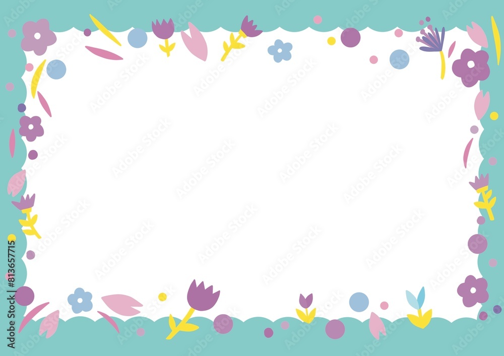 cute tiny colorful flowers with leave frame in white background. paper , note , planner , diary and presentation background decoration. cute tiny colorful flowers with leave frame in white background. paper , note , planner , diary and presentation background decoration.