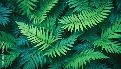 Lush Foliage background. Green green leaves as springtime background representing the the outdoors and a relaxing calm.