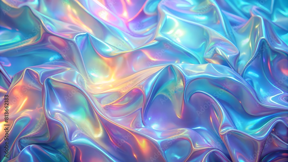 Obraz premium Holographic texture. Iridescent background gradient.
