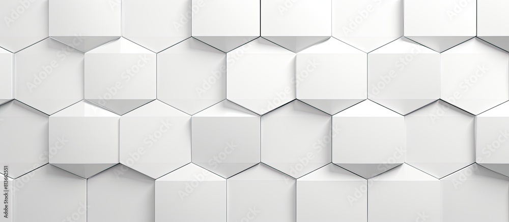 Sleek Geometry: Minimalistic White Background with Stylish Geometric Illustration Sleek Geometry: Minimalistic White Background with Stylish Geometric Illustration