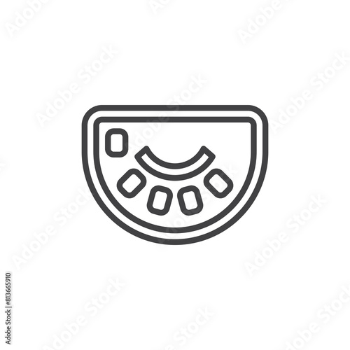 Blackjack Table line icon